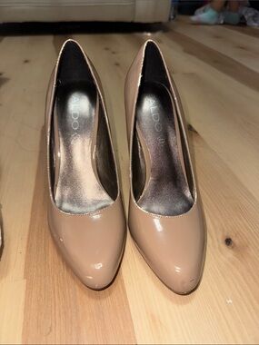 ALDO Nude Patent Pointed-Toe Pumps